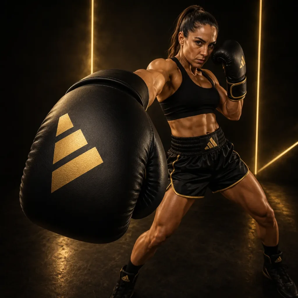 Adidas Hybrid 80 Boxing Gloves negro dorado — mejor soporte muñeca principiante