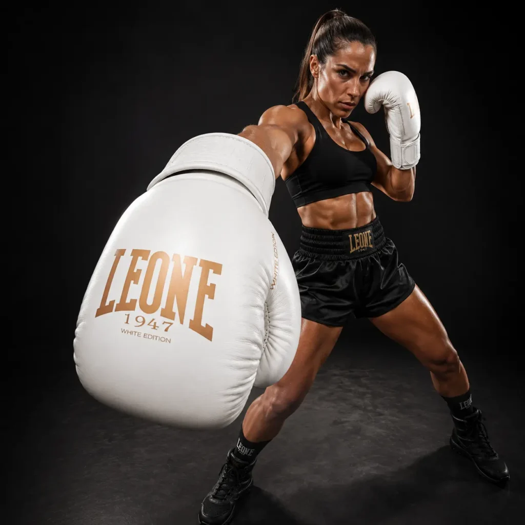 Leone 1947 Boxing Gloves blanco — guantes de boxeo mujer principiante