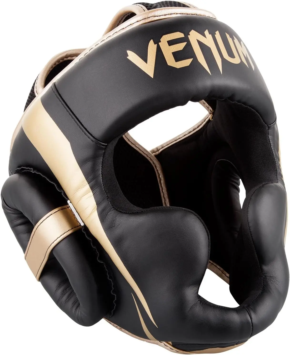 Venum Elite MMA Helmet casco boxeo negro dorado