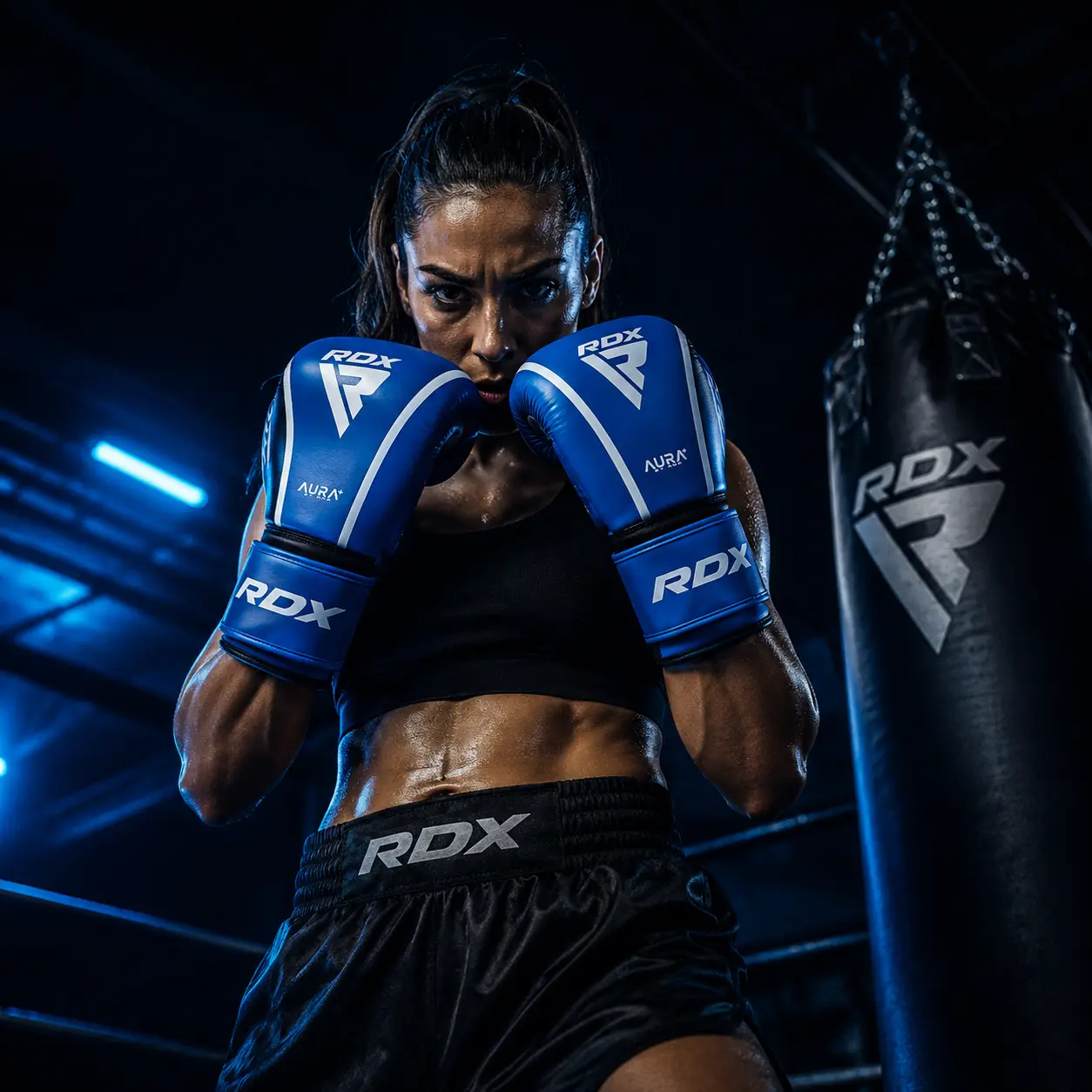 RDX Aura Plus T-17 entrenamiento mujer azul