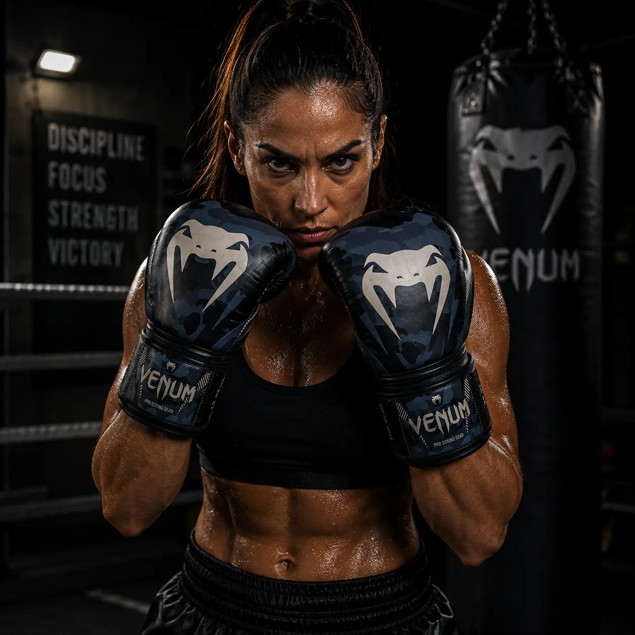 Venum Impact Boxing Gloves entrenamiento mujer