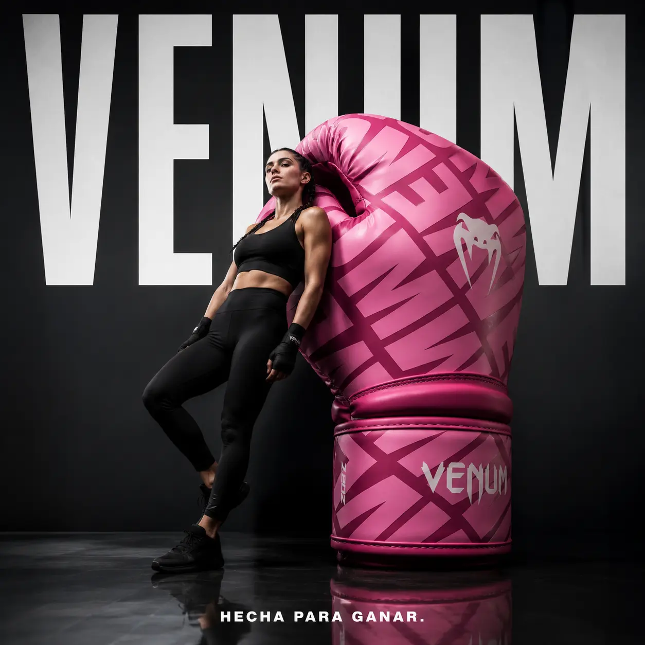 Campaña guantes de boxeo Venum mujer - Hecha para ganar