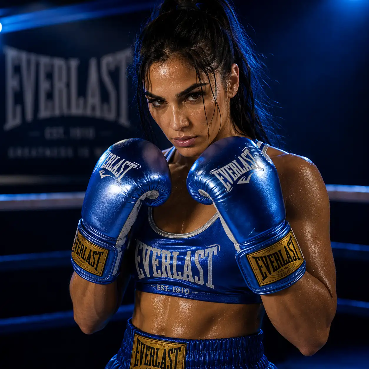 Everlast 1910 Pro Fight premium azul